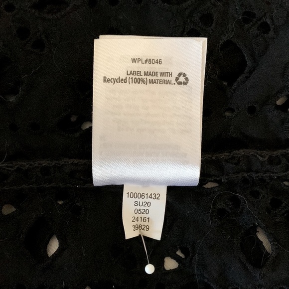 INC Beach Cover Up, Size L, Black Eyelet - Picture 6 of 6